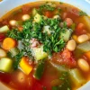 Rustic Minestrone Soup with Beans and Pasta