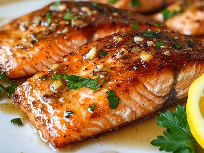 Honey Garlic Glazed Salmon