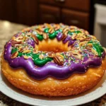 Traditional Mardi Gras King Cake