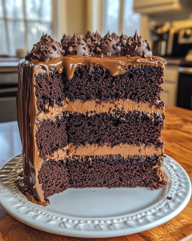  Fudge Cake with Ganache 