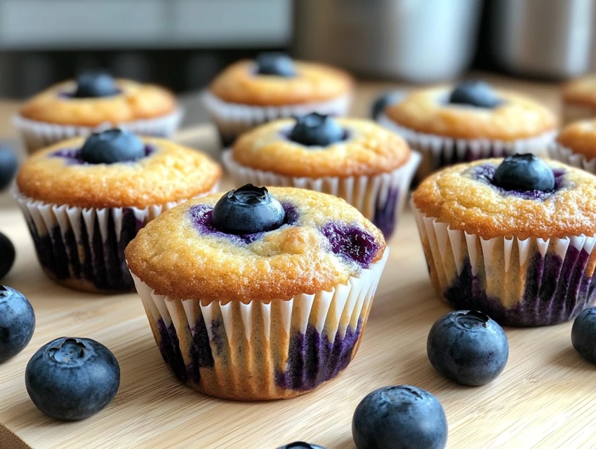 Blueberry Greek Yogurt Muffins