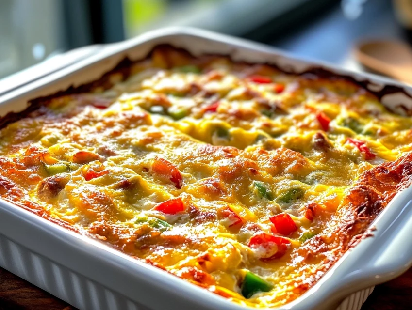 Sausage Egg and Cheese Breakfast Casserole