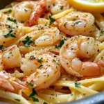 Lemon Garlic Shrimp Linguine