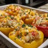 Crab and Shrimp Stuffed Bell Peppers