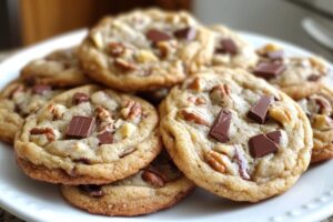 Banana Nut Cookies with Chocolate Chunks