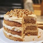 Heavenly Banana Walnut Cream Cake