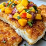 Coconut Crusted Fish with Mango Salsa