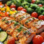 Garlic Salmon & Veggies