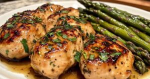 Lemon Butter Chicken with Asparagus