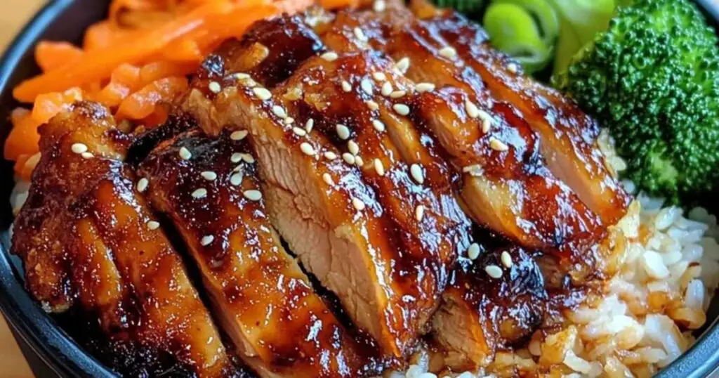 Sticky Chicken Rice Bowls