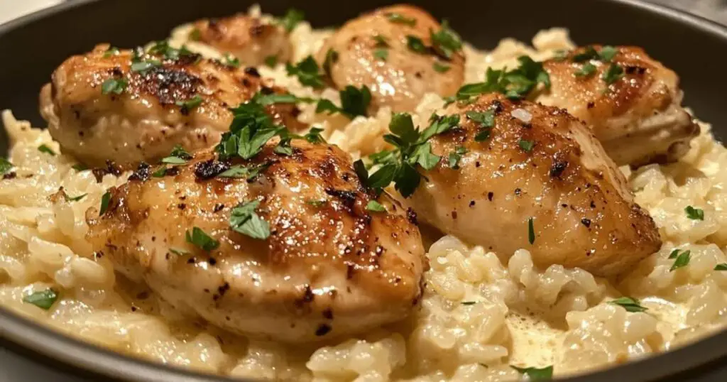 Garlic Parmesan Chicken & Rice