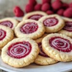 Raspberry Swirl Shortbread Cookies