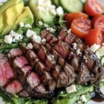 Steak Salad with Avocado & Balsamic Dressing