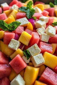Peach Watermelon Salad