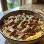 Slow Cooker Beef Stroganoff