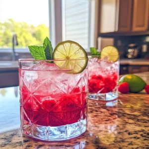 Sparkling Raspberry Lime Cooler