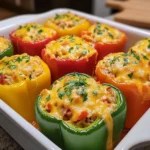 Stuffed Bell Peppers with Ground Turkey
