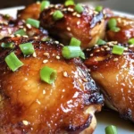 Honey Garlic Baked Chicken Thighs