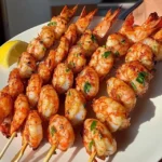 Garlic Butter Keto Shrimp Skewers