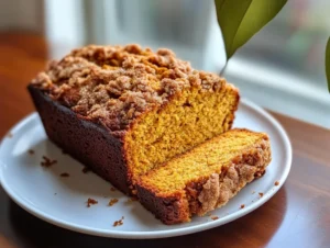 Pumpkin Bread with Cinnamon Streusel