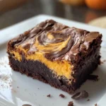 Pumpkin Cheesecake Swirl Brownies