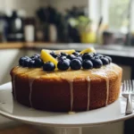 Lemon Blueberry Drizzle Cake