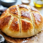 No-Knead Artisan Sourdough Bread