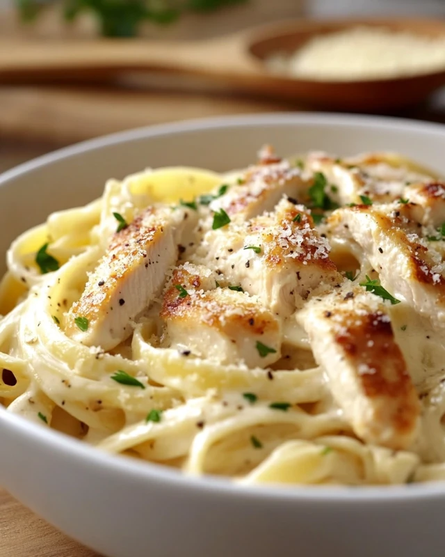 One-Pot Creamy Chicken Alfredo Pasta
