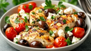 Greek Chicken Skillet Preparation