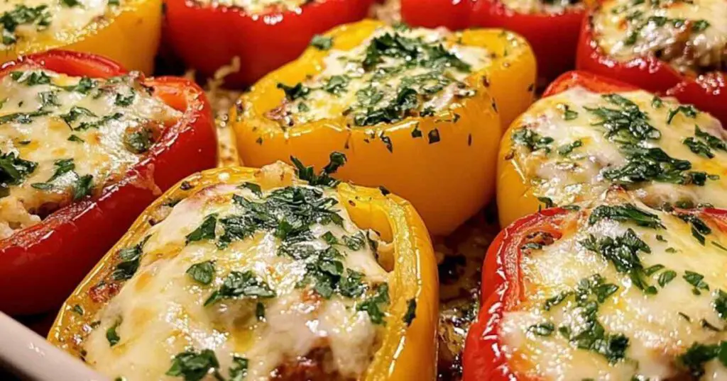 Peppers with Ground Turkey