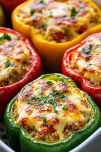 Peppers with Ground Turkey