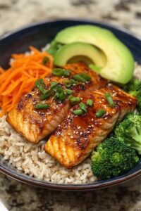 Sriracha Salmon Bowls