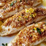 Garlic Parmesan Crusted Fish Fillets