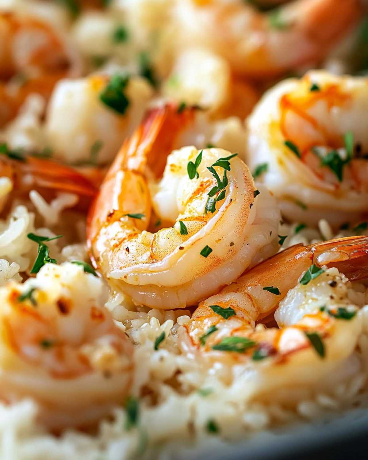 Baked Garlic Butter Shrimp and Rice - detail 1