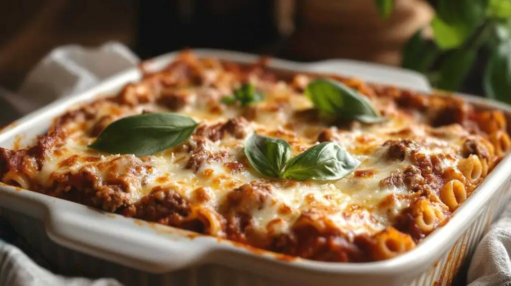 Baked Ziti with Ricotta and Sausage