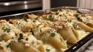 Chicken Alfredo Stuffed Shells
