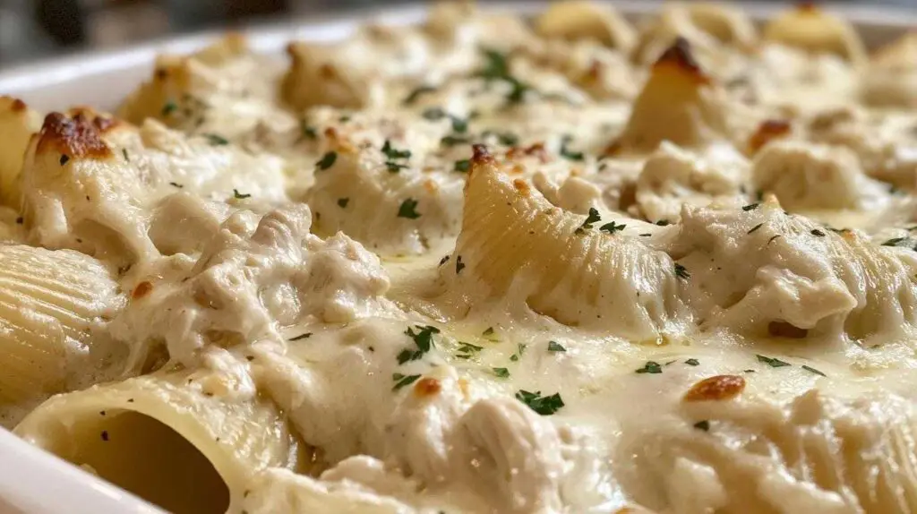 Chicken Alfredo Stuffed Shells