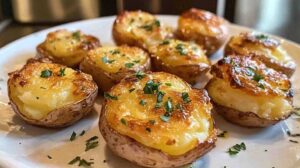 Crispy Smashed Potatoes with Garlic & Herbs
