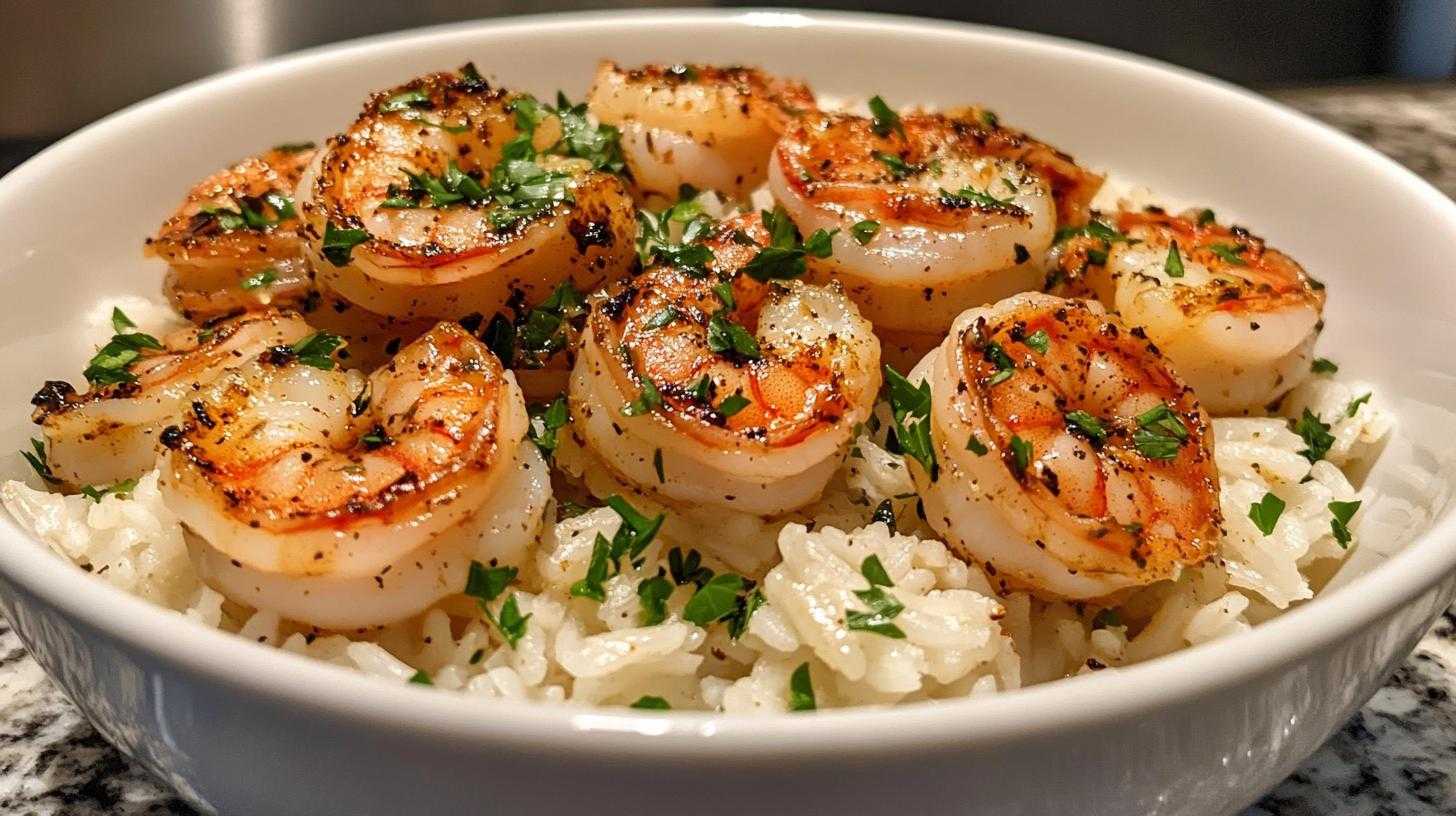 Garlic Butter Shrimp and Rice