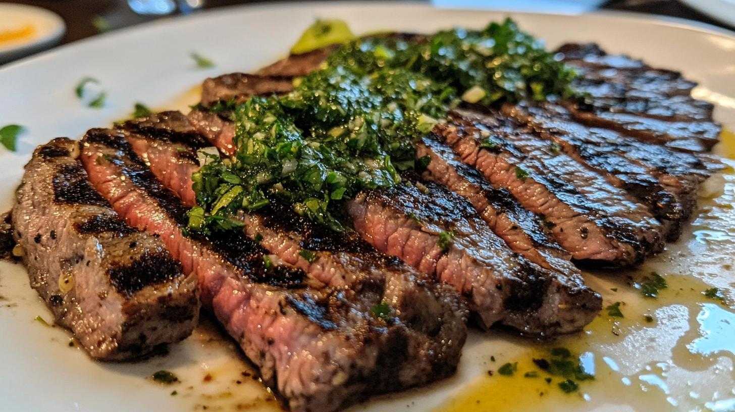 Grilled Flank Steak with Chimichurri Sauce