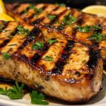 Grilled Swordfish Steaks with Lemon Herb Marinade
