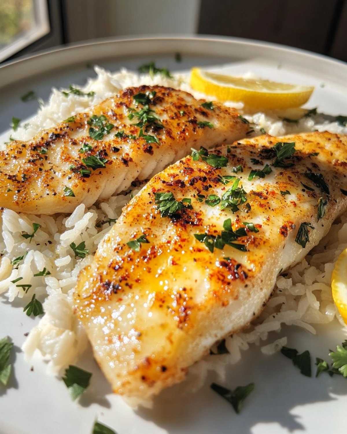 Lemon Garlic Tilapia - detail 1
