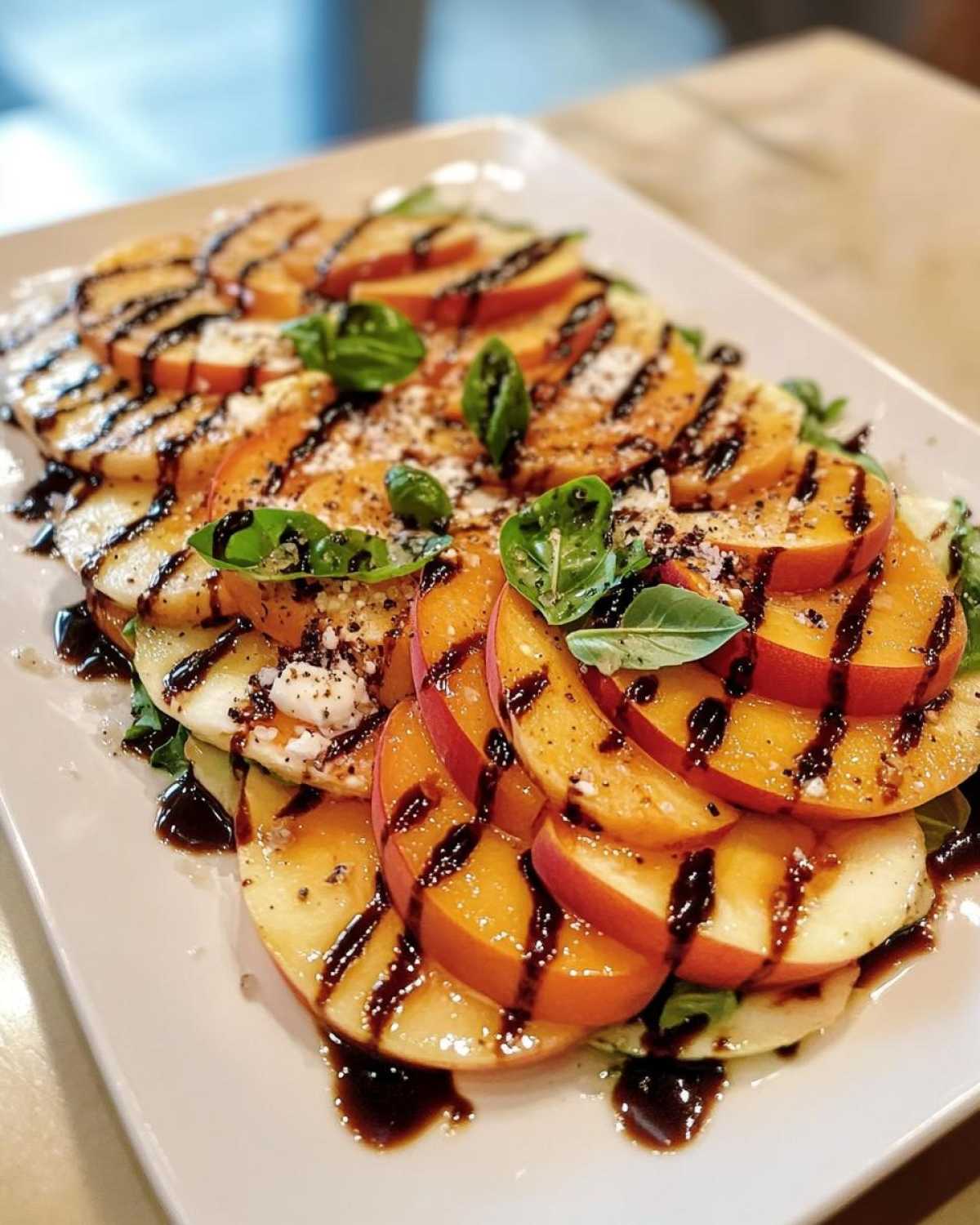 Peach Caprese Salad - detail 1
