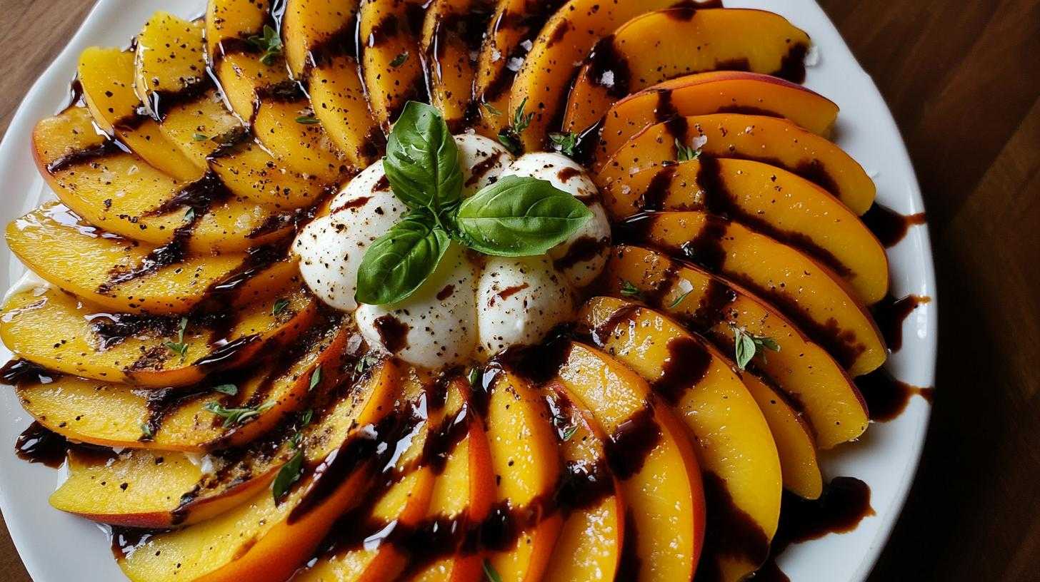 Peach Caprese Salad - detail 3