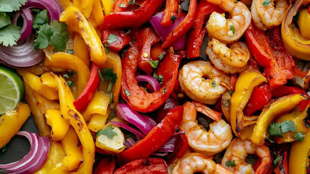 Sheet Pan Shrimp Fajitas