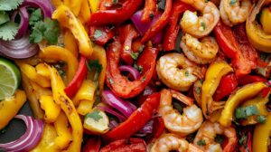 Sheet Pan Shrimp Fajitas