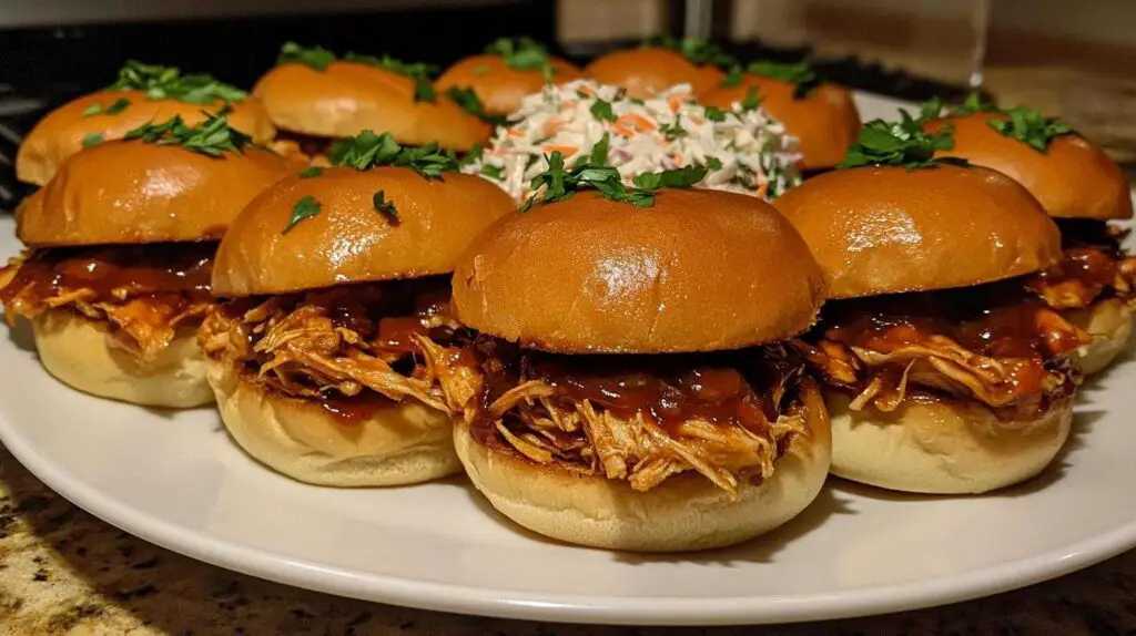 Shredded BBQ Chicken Sandwiches