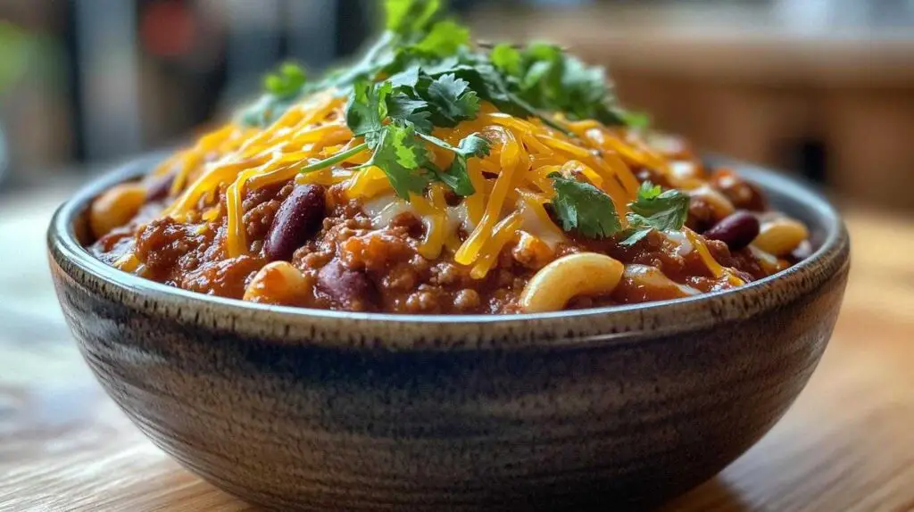 Slow Cooker Chili Mac