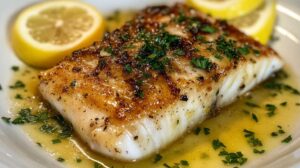 cod with garlic lemon butter