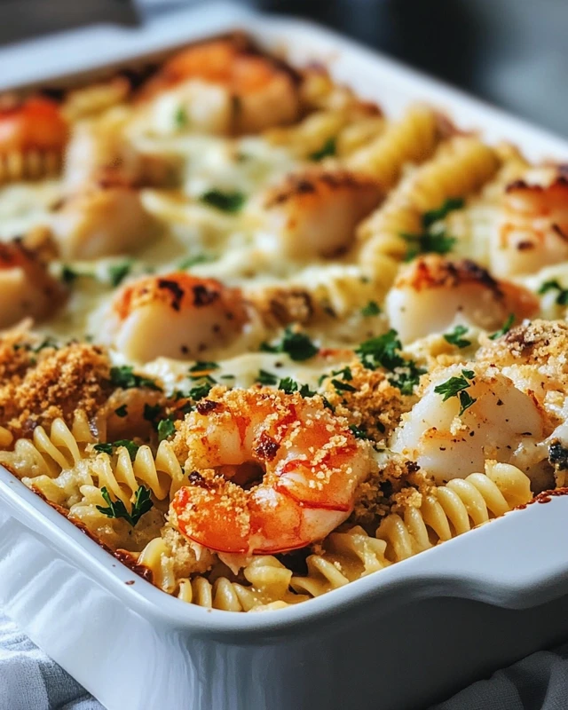 Cheesy Seafood Bake